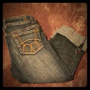 Hydraulic Capri Jeans